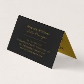Gold Foil Effect Double Loyalty Business Card Visitenkarten (Rückseite)