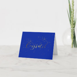 Gold Foil Effect Glückwunschkarte Karte