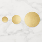 Gold Foil Effect Imitats gestalten Ihre eigenen in Konfetti (Rückseiten)