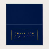 Gold Foil Effect Logo/Foto Dankeschön Karte (Außenseite Aufgefaltet)