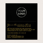 Gold Foil Effect Logo/Foto Dankeschön Karte (Innenseite Aufgefaltet)