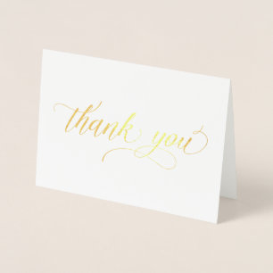 Gold Foil - einfache minimalistische Dankkartenkar Folienkarte