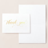 Gold Foil - einfache minimalistische Dankkartenkar Folienkarte (Anzeige)
