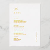 Gold Foil Elegant 12x18" Karten für Hochzeiten (Vorderseite)