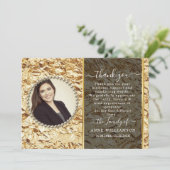 Gold Foil Elegante Beerdigung Danke Karte (Stehend Vorderseite)