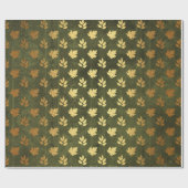 Gold Foil Erntedank Geschenkpapier (Flach)