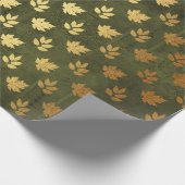 Gold Foil Erntedank Geschenkpapier (Ecke)