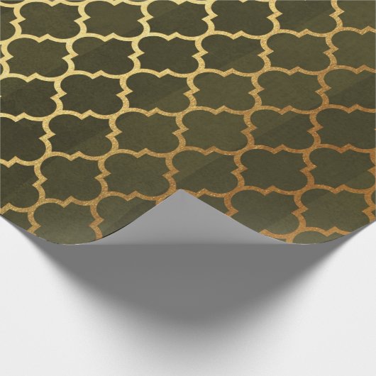 Gold Foil Erntedank Geschenkpapier (Ecke)