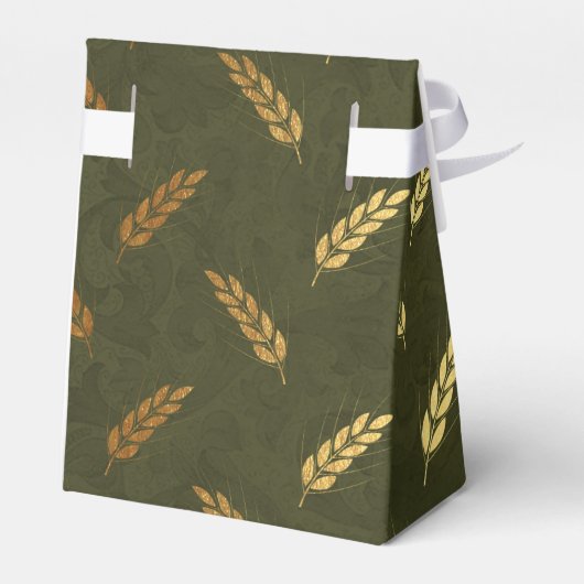 Gold Foil Erntedank Geschenkschachtel (Rückseite)