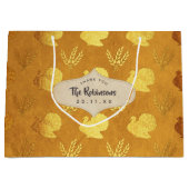 Gold Foil Erntedank Große Geschenktüte (Vorderseite)