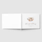 Gold Foil Floral Wedding Guest Book Gästebuch (Voll)