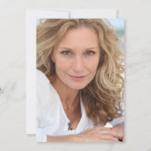 Gold Foil Foto 40. Geburtstag Einladung (Rückseite)