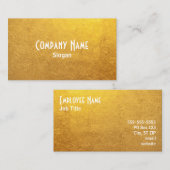 Gold Foil Foto Visitenkarte (Vorne/Hinten)