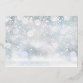 Gold Foil Foto Weihnachtsfeiertag Ankündigung (Rückseite)