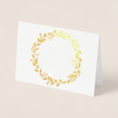 Gold Foil Frohe Weihnachtsschneefotokarte Folienkarte (Vorderseite)