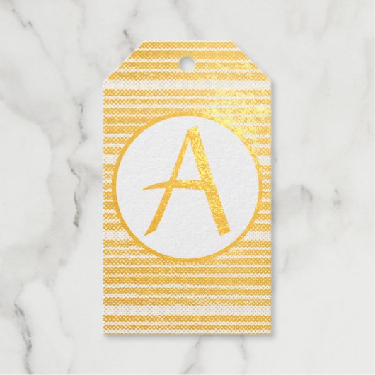GOLD-Foil-Geschenk-Tag-DIY Geschenkanhänger (Vorderseite)