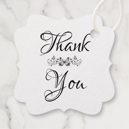 Gold Foil Gift Tags - Vielen Dank (Rückseite)