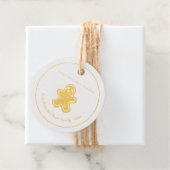 Gold Foil Gingerbread Mann Frohe Weihnachten Geschenkanhänger (Mit Box)