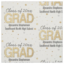 Gold Foil Glitter Confetti Graduation Party Custom