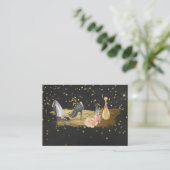 *~* Gold Foil Glitzer Heels Nail Polnisches Parfüm Visitenkarte (Stehend Vorderseite)