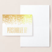 Gold Foil Glitzy Border Folienkarte (Anzeige)
