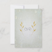 Gold Foil Gold Leaf-Effekt Rett-the-Date Hochzeit Save The Date (Rückseite)