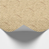 Gold Foil Hahnentrittmuster Mit Monogramm Weihnach Geschenkpapier (Ecke)