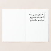 Gold Foil Happy Birthday Card Folienkarte (Innenseite)