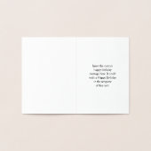 Gold Foil "Happy Birthday, Jennifer!" Karte (Innenseite)