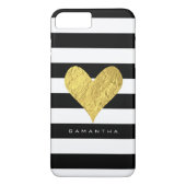 Gold Foil Heart Case-Mate iPhone Hülle (Rückseite)