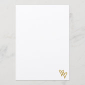 Gold Foil Hearts Kraft Paper Wedding Menu Menükarte (Rückseite)