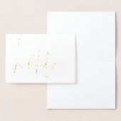Gold Foil Hello Card Folienkarte (Anzeige)