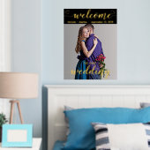 Gold Foil Herzlich willkommen bei unserem Hochzeit Foliendrucke (In Situ (Schlafzimmer))