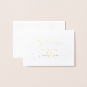 Gold Foil Hochzeitsplaner Danke Karte