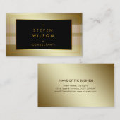 Gold Foil Imitate Web Moderne Computer Financial Visitenkarte (Vorne/Hinten)
