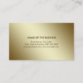 Gold Foil Imitate Web Moderne Computer Financial Visitenkarte (Rückseite)