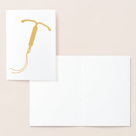 Gold Foil IUD Graphic Folienkarte (Anzeige)