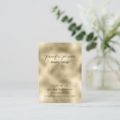 Gold Foil Juwelier Care Cards Visitenkarte (Stehend Vorderseite)