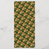 Gold Foil Kleeblatt, St Patrick's Day Menu Card Menükarte (Rückseite)