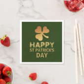 Gold Foil Kleeblatt, St Patrick's Day Party Serviette (Beispiel)