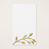 Gold Foil Leaf Earring Juwelier Display Custom (Rückseite)