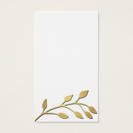 Gold Foil Leaf Earring Juwelier Display Custom (Rückseite)