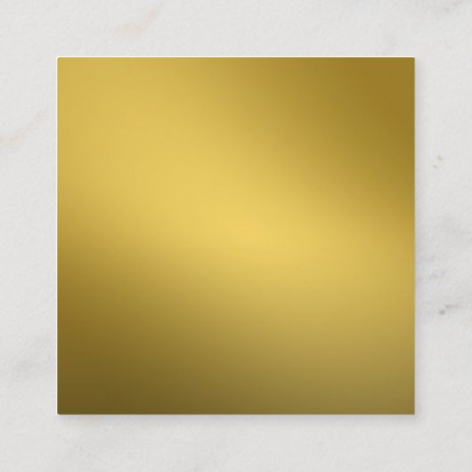 Gold Foil Leaf Earring Juwelier Display Custom Quadratische Visitenkarte (Rückseite)