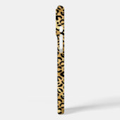 Gold Foil Leopard Print Monogrammed Case-Mate iPhone Hülle (Rückseite / Links)