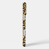 Gold Foil Leopard Print Monogrammed Case-Mate iPhone Hülle (Rückseite / Rechts)