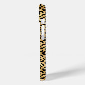 Gold Foil Leopard Print Monogrammed Case-Mate iPhone Hülle (Rückseite / Links)