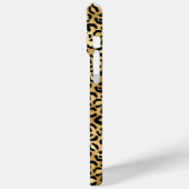 Gold Foil Leopard Print Monogrammed  Case-Mate iPhone Hülle (Rückseite / Links)