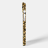 Gold Foil Leopard Print Monogrammed Case-Mate iPhone Hülle (Rückseite / Links)