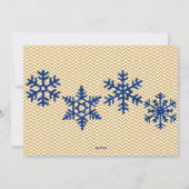 Gold Foil-Look Glaube Weihnachten Foto (Rückseite)