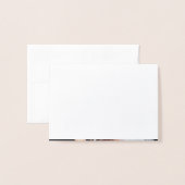 Gold Foil Lotus Blume Foto Danke Karte (Rückseite mit Umschlag)